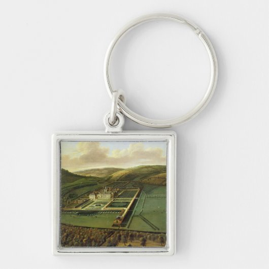 Het zuidoostperspectief van Hampton Court, Herefor Sleutelhanger (Voorkant)