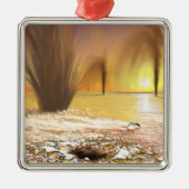 Het Zuidpoolijs van Martian Metalen Ornament (Voorkant)