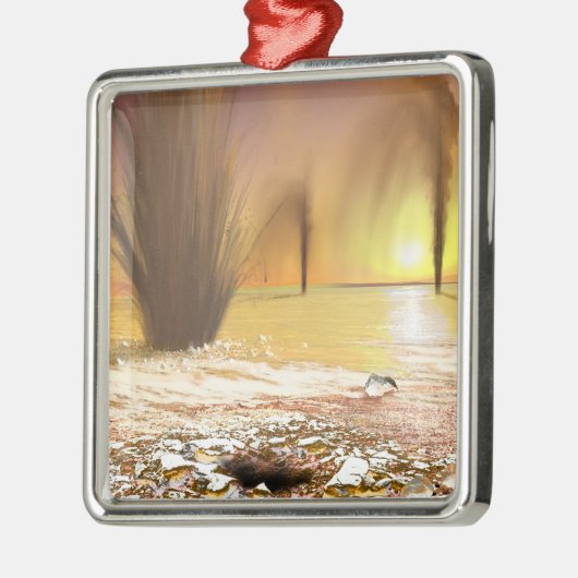 Het Zuidpoolijs van Martian Metalen Ornament (Links)