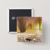 Het Zuidpoolijs van Martian Vierkante Button 5,1 Cm (Voorkant /achterkant)