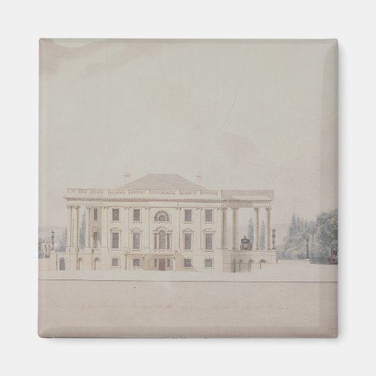 Het zuidportiek van het President, 1807 Magneet (Voorkant)