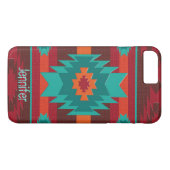 Het zuidwestelijke geometrische patroon. Case-Mate iPhone case (Achterkant (Horizontaal))