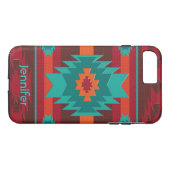 Het zuidwestelijke geometrische patroon. Case-Mate iPhone case (Achterkant (Horizontaal))