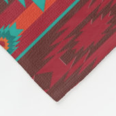Het zuidwestelijke stammenpatroon. fleece deken (Hoek)
