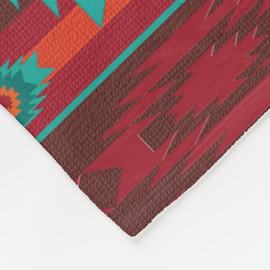 Het zuidwestelijke stammenpatroon. fleece deken (Hoek)