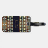 het zuidwesten van het etnische navaio - stammenpa bagagelabel (Achterkant horizontaal)