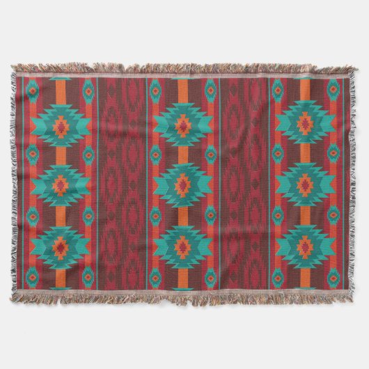 het zuidwesten van het etnische navaio - stammenpa deken (Voorkant)