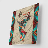 Het zuidwesten van Kokopelli die de fluit-muur spe Vierkante Klok (Hoek)