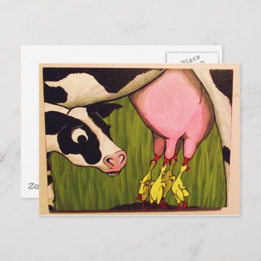 Het zuigen briefkaart (Voorkant / Achterkant)