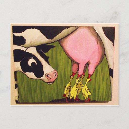 Het zuigen briefkaart (Voorkant)