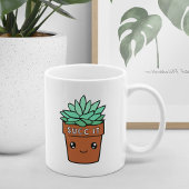 Het zuigen | Funny Succulent Plant Lover Koffiemok