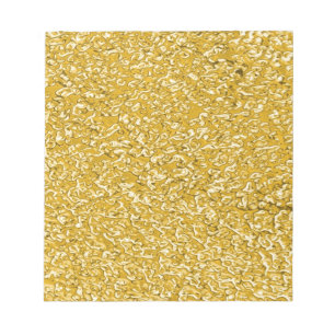 Het ZUIVERE GOUD ploetert Patroon + uw tekst Notitieblok