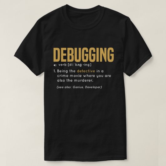 Het zuiveren grappige Definitie met gele kleur T-shirt (Design voorkant)