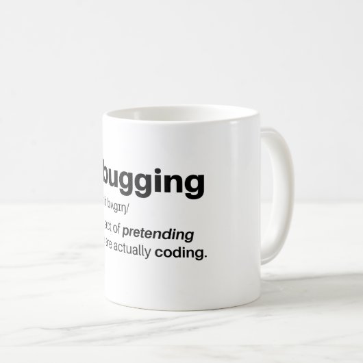 Het zuiveren - het doen alsof u eigenlijk Mok code (Voorkant rechts)