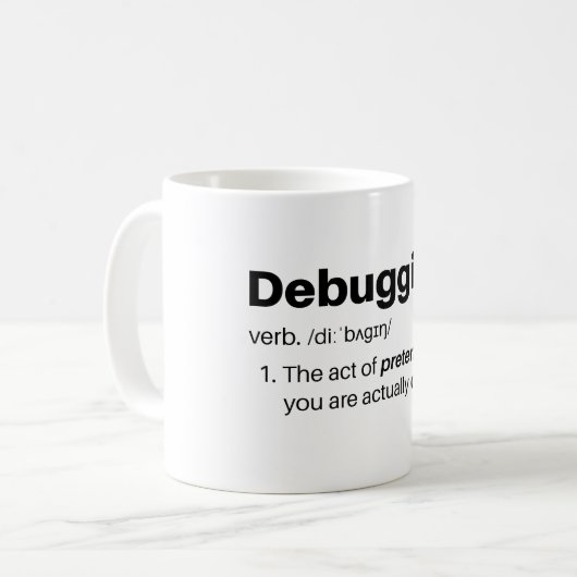 Het zuiveren - het doen alsof u eigenlijk Mok code (Voorkant links)