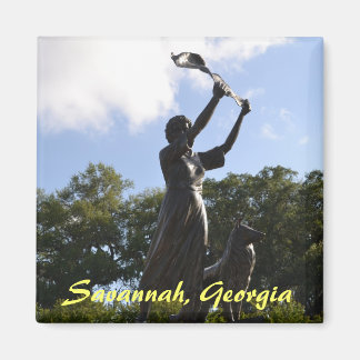Het zwaaiende meisje, Savannah, Georgia Magneet