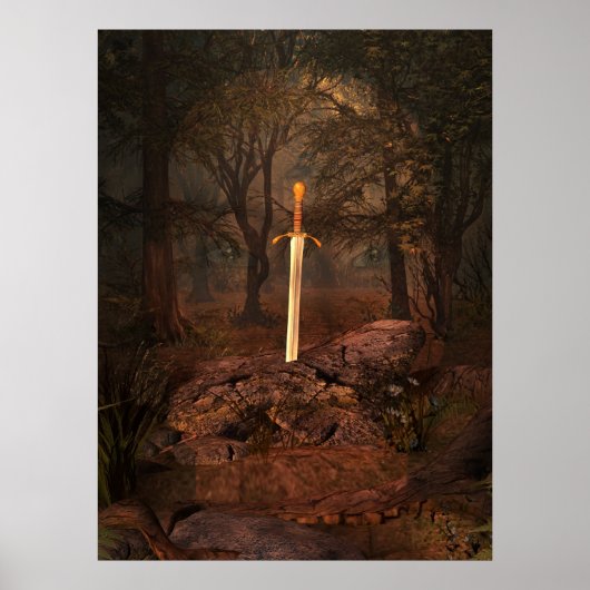 Het zwaard in de Stone Poster (Voorkant)