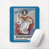 Het zwaard is getekend, de marine benadrukt het. muismat (Met muis)