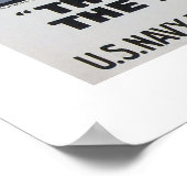 Het zwaard is getekend, de marine benadrukt het. poster (Hoek)