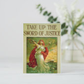 Het zwaard van de rechtvaardigheid van Bernard Par Briefkaart (Staand voorkant)