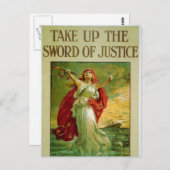 Het zwaard van de rechtvaardigheid van Bernard Par Briefkaart (Voorkant / Achterkant)