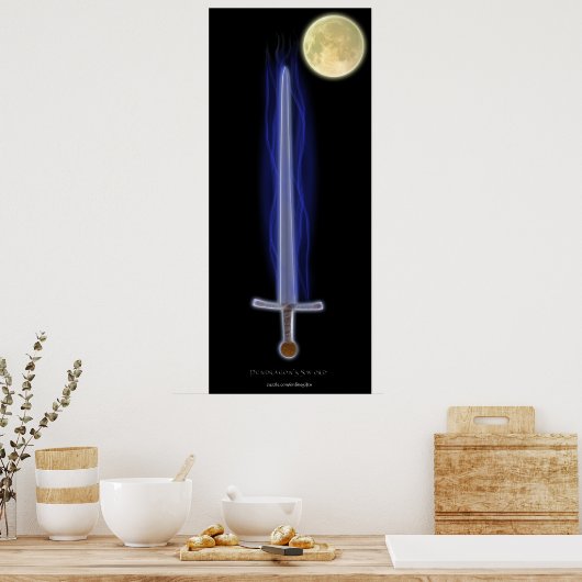 Het zwaard van koning Arthur Pendragon Poster (Keuken)