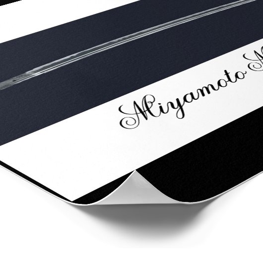 Het zwaard van Miyamoto Musashi Poster (Hoek)