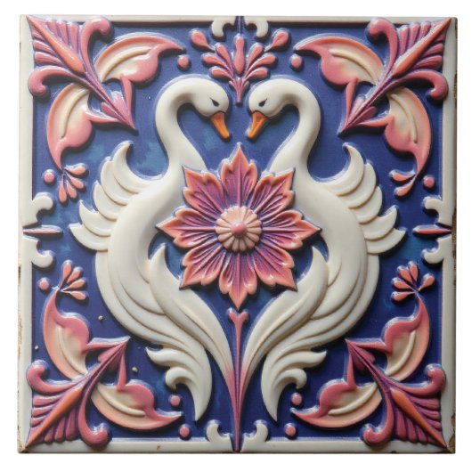 Het Zwanenbloemverbond Tegeltje (Voorkant)