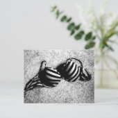 Het zwart-witte briefkaart van de Bustehouder (Staand voorkant)