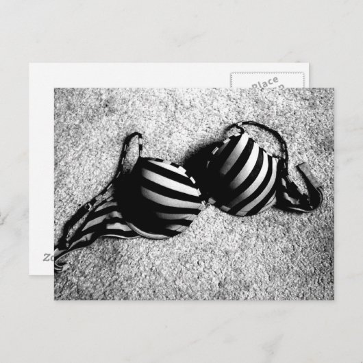 Het zwart-witte briefkaart van de Bustehouder (Voorkant / Achterkant)