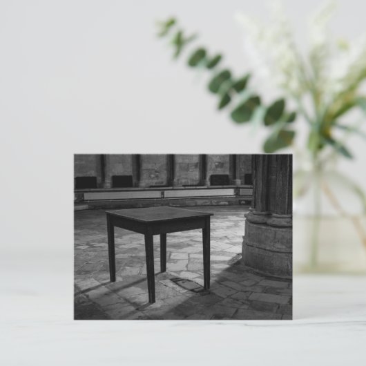 Het zwart-witte Briefkaart van de Foto van de (Staand voorkant)