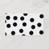 Het zwart-witte Dalmatische Patroon van de Vlek Visitekaartje (Achterkant)