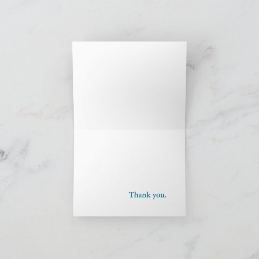 Het zwart-witte Damast Indische Mandala dankt u Bedankkaart (Binnen)