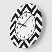 Het zwart-witte Grote Patroon van de Zigzag van de Klok (Hoek)