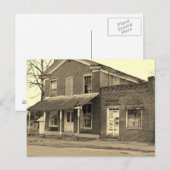 Het zwart-witte Historische Briefkaart van de Bouw (Voorkant / Achterkant)