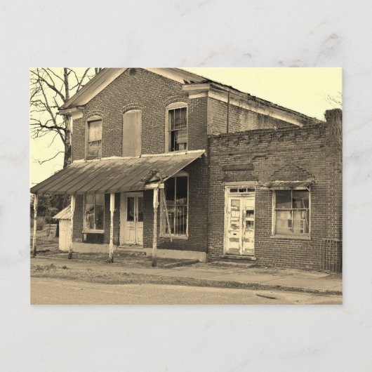 Het zwart-witte Historische Briefkaart van de Bouw (Voorkant)