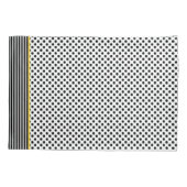 Het zwart-witte Hoesje van het Hoofdkussen van de Kussensloop (Achterkant)