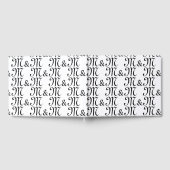 Het zwart-witte monogram Initialen van ons paar aa Gastenboek (Volledig)