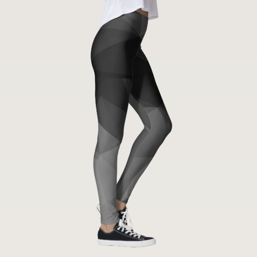 Het zwart-witte Ontwerp van de Veelhoek Leggings (Rechts)