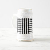 Het zwart-witte Patroon van de Diamant door Bierpul (Voorkant links)