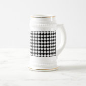 Het zwart-witte Patroon van de Diamant door Bierpul (Voorkant rechts)
