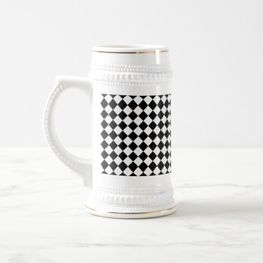 Het zwart-witte Patroon van de Diamant door Bierpul (Links)