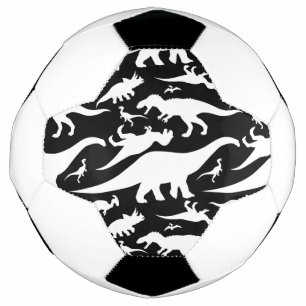 Het zwart-witte Patroon van de Dinosaurus Voetbal