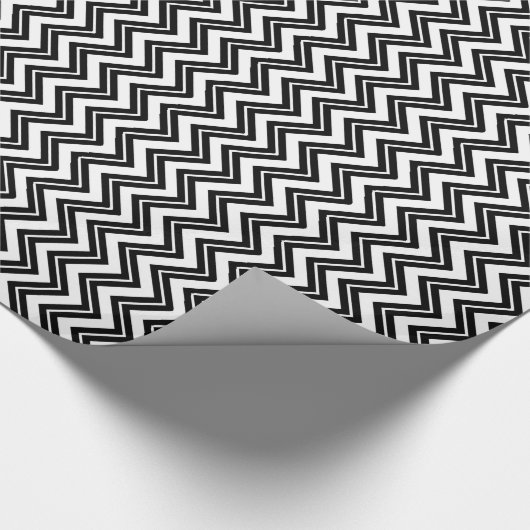 Het zwart-witte Patroon van de Zigzag van de Cadeaupapier (Hoek)