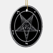Het Zwart-witte Ronde Ornament van Baphomet (Rechts)