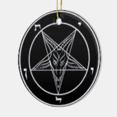 Het Zwart-witte Ronde Ornament van Baphomet (Links)