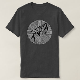 HET ZWART-WITTE STAMMENONTWERP VAN DE WOLF T-SHIRT