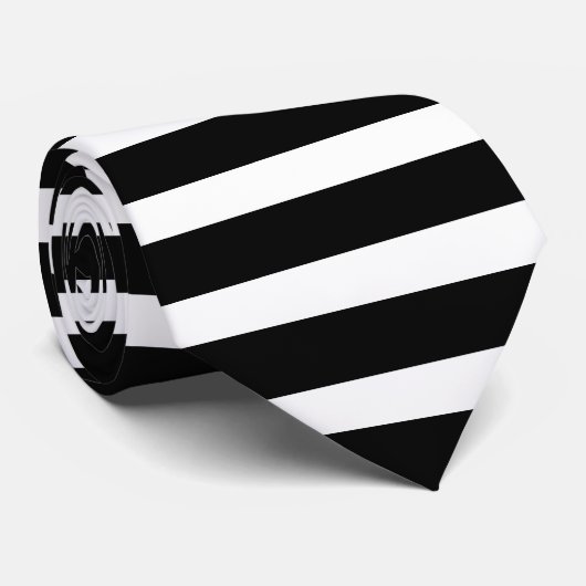 Het zwart-witte Stropdas van Rekstokken (Opgerold)