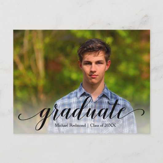 Het zwarte Afstuderen van het Manuscript bewaart d Briefkaart (Voorkant)