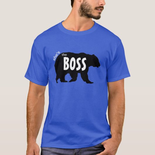Het zwarte Beer van het Boss Silhouette T-shirt (Voorkant)